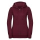 Felpa donna JE263F RUSSELL con zip e cappuccio e tasca marsupio 280g/m2