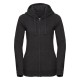 Felpa donna JE263F RUSSELL con zip e cappuccio e tasca marsupio 280g/m2