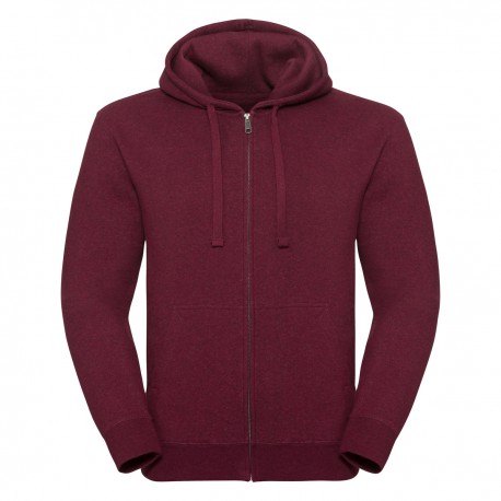 Felpa uomo JE263M RUSSELL con zip e cappuccio e tasca marsupio 280g/m2