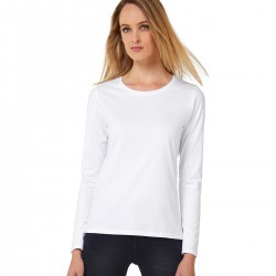 T-shirt BCTW08T B&C donna manica lunga tessuto resistente 185g/m2