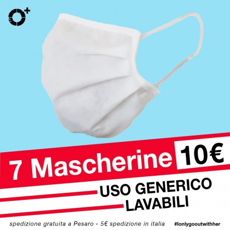 7 MASCHERINE in TNT PROMO COLLETTIVITÀ - Made in Italy ad uso libero