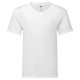 T-Shirt FRUIT OF THE LOOM FR614420 Uomo ICONIC 150 V-NECK T 100%COT Manica corta,Setin