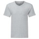 T-Shirt FRUIT OF THE LOOM FR614420 Uomo ICONIC 150 V-NECK T 100%COT Manica corta,Setin