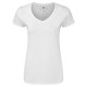 T-Shirt FRUIT OF THE LOOM FR614440 Donna LADIES 150 V-NECK T 100% COT Manica corta,Setin