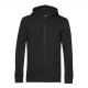 Felpa B&C BCWU35B Uomo ORG ZIPPED HOOD 80%C 20%P Manica lunga,Setin