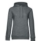 Felpa B&C BCWW02Q Donna QUEEN HOODED 80%C 20%P Manica lunga,Setin