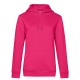 Felpa B&C BCWW02Q Donna QUEEN HOODED 80%C 20%P Manica lunga,Setin