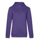 Felpa B&C BCWW02Q Donna QUEEN HOODED 80%C 20%P Manica lunga,Setin