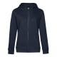 Felpa B&C BCWW03Q Donna QUEEN ZIPPED HOOD 80%C 20%P Manica lunga,Setin