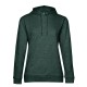 Felpa B&C BCWW04W Donna HOODIE W 80%C 20%P Manica lunga,Setin