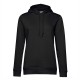 Felpa B&C BCWW34B Donna ORGANIC HOODED W 80%C 20%P Manica lunga,Setin