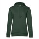 Felpa B&C BCWW34B Donna ORGANIC HOODED W 80%C 20%P Manica lunga,Setin