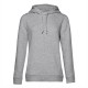 Felpa B&C BCWW34B Donna ORGANIC HOODED W 80%C 20%P Manica lunga,Setin