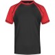 T-Shirt JAMES & NICHOLSON JN010 Uomo MEN RAGLAN-T 100%C J&N Manica corta,Raglan