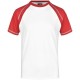 T-Shirt JAMES & NICHOLSON JN010 Uomo MEN RAGLAN-T 100%C J&N Manica corta,Raglan