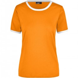 T-Shirt JAMES & NICHOLSON JN018 Donna LADIES' FLAG-T 100%C J&N Manica corta,Setin