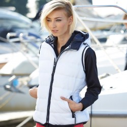 Giacca JAMES & NICHOLSON JN1075 Donna LADIES MARITIME VEST 100%P J&N Senza maniche