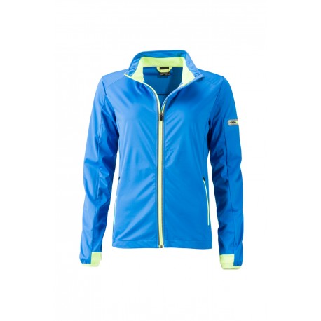 Soft shell JAMES & NICHOLSON JN1125 Donna W Sport Softshell Jacket 100%P Manica lunga