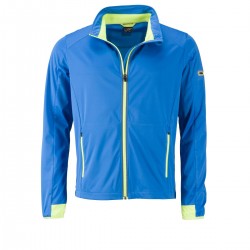 Soft shell JAMES & NICHOLSON JN1126 Uomo M Sport Softshell Jacket 100%P Manica lunga