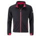 Soft shell JAMES & NICHOLSON JN1126 Uomo M Sport Softshell Jacket 100%P Manica lunga