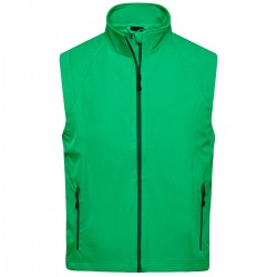 Soft shell JAMES & NICHOLSON JN1022 Uomo MEN SOFTSHELL VEST 90%P 10%E Senza maniche