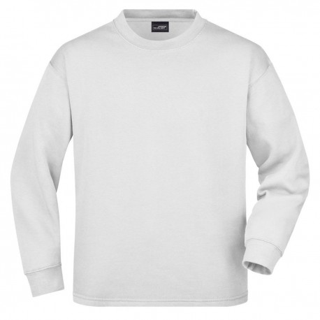 Felpa JAMES & NICHOLSON JN199 Unisex,Uomo ROUND SWEAT OPEN HEM 80%C 20%P Manica lunga,Setin