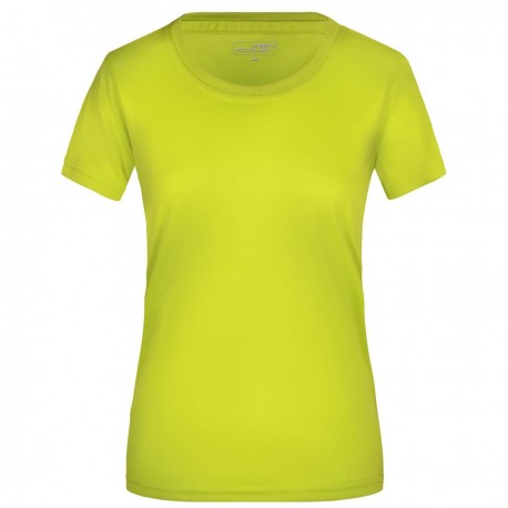 T-Shirt JAMES & NICHOLSON JN357 Donna LADIES ACTIVE-T 100%P J&N Manica corta,Setin