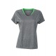 T-Shirt JAMES & NICHOLSON JN471 Donna LADIES RUNNING T-SH M/C 100%P Manica corta,Setin