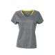 T-Shirt JAMES & NICHOLSON JN471 Donna LADIES RUNNING T-SH M/C 100%P Manica corta,Setin