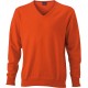 Maglieria JAMES & NICHOLSON JN659 Uomo MEN V-NECK PULLOVER 100%C Manica lunga