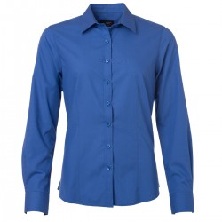 Camicia JAMES & NICHOLSON JN677 Donna W Shirt LS Poplin 65%P 35%C Manica lunga