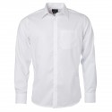 Camicia JAMES & NICHOLSON JN682 Uomo M Shirt LS Micro Twill 100%C Manica lunga