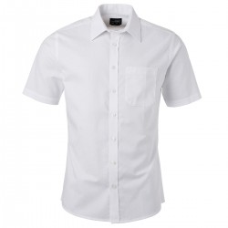 Camicia JAMES & NICHOLSON JN688 Uomo M Shirt SL Oxford 70%C 30%P Manica corta