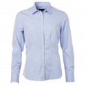 Camicia JAMES & NICHOLSON JN689 Donna W Shirt LS Heringbone 84%C16%P Manica lunga