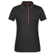 Polo JAMES & NICHOLSON JN727 Donna Ladies' Polo Stripe 100%OCS Manica corta,Setin