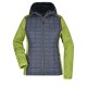 Giacca JAMES & NICHOLSON JN771 Donna W Knitted Hybrid Jacket 100%P Manica lunga