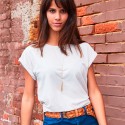 T-Shirt JAMES & NICHOLSON JN8005 Donna Ladies' Casual-T 100%C Manica corta,Setin