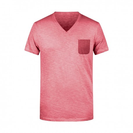 T-Shirt JAMES & NICHOLSON JN8016 Uomo Men's Slub-T 100%C Manica corta,Setin