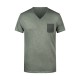 T-Shirt JAMES & NICHOLSON JN8016 Uomo Men's Slub-T 100%C Manica corta,Setin