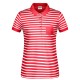 Polo JAMES & NICHOLSON JN8029 Donna Ladies' Polo Striped 100%OCS Manica corta,Setin