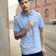 Polo JAMES & NICHOLSON JN8030 Uomo Men's Polo Striped 100%OCS Manica corta,Setin