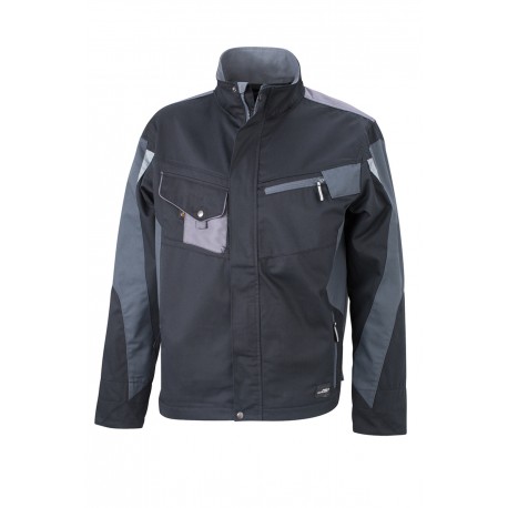 Giacca JAMES & NICHOLSON JN821 Unisex,Uomo Workwear Jacket 65%P35%C Manica lunga