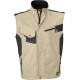 Giacca JAMES & NICHOLSON JN822 Unisex,Uomo Workwear Vest 65%P35%C Senza maniche