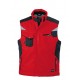 Soft shell JAMES & NICHOLSON JN825 Unisex Craftsmen Softshell Vest 100%P Senza maniche