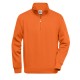 Felpa JAMES & NICHOLSON JN831 Unisex,Uomo WORKWEAR 1/2ZIP SWEAT 70%C30%P Manica lunga,Setin