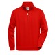 Felpa JAMES & NICHOLSON JN831 Unisex,Uomo WORKWEAR 1/2ZIP SWEAT 70%C30%P Manica lunga,Setin