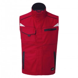 Giacca JAMES & NICHOLSON JN850 Unisex Workwear Vest-Level 2 100%P Senza maniche
