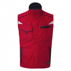 Giacca JAMES & NICHOLSON JN850 Unisex Workwear Vest-Level 2 100%P Senza maniche