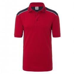 Polo JAMES & NICHOLSON JN858 Uomo M Workwear Polo L2 50%C 50%P Manica corta