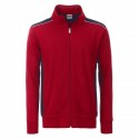 Felpa JAMES & NICHOLSON JN870 Uomo M Workwear SweatJacket70%C30%P Manica lunga,Setin